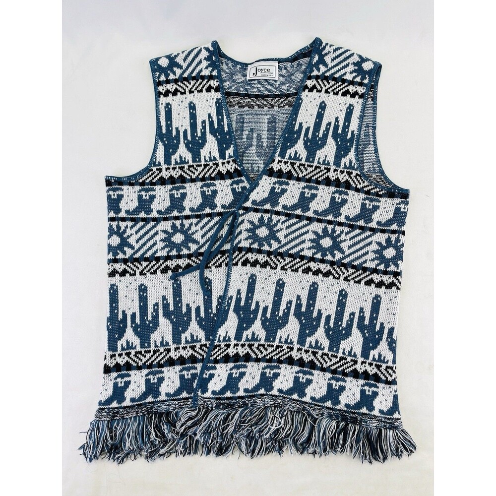 Joyce Sportswear Tasel Knit Boho Vest Women’s - Size M/L